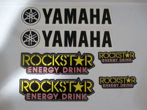Yamaha &amp; rockstar energy motorcycle bike fairing swingarm stickers decals