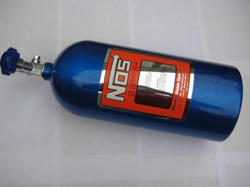 Nos/nx/zex/holley/edelbrock/ 10 lb. electric blue nitrous bottle kit #14745-new!