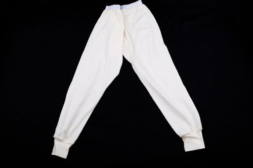 Rjs sfi 3.3 fr racing armor underwear aramid nomex bottom pants white 2x