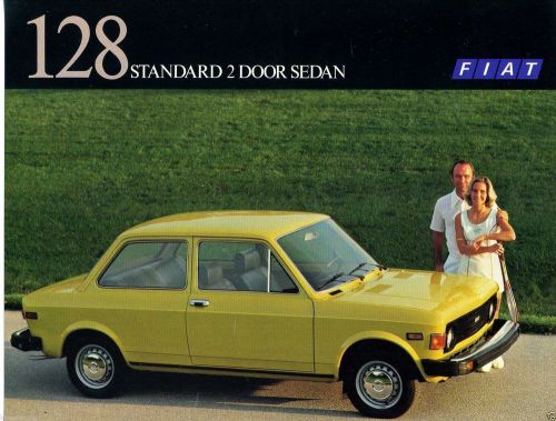 Fiat 128 standard 2 door sedan 1977 dealer brochure