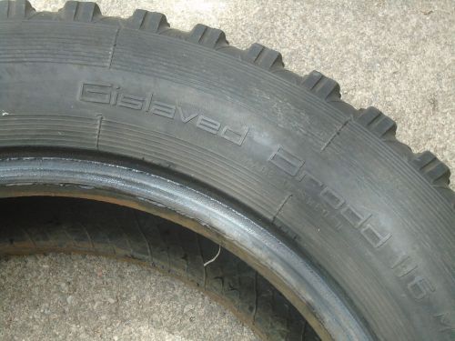 Vintage gislaved snow tire + tube, 165-15 radial, 1970s, not cracked