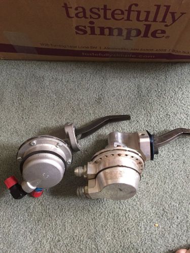 2 used mechanical fuel pumps cv products and carter   no reserve..