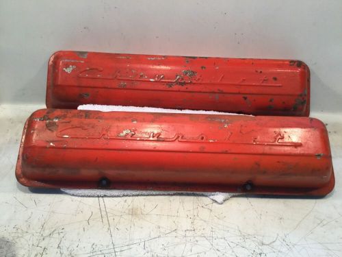 Vintage chevrolet small block valve covers hot rod street rod muscle car