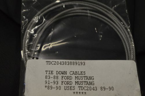 1983-88 &amp; 1991-93 ford mustang convertible top tension cables 34-1/2&#034;