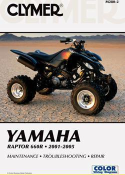 Clymer shop repair manual fits yamaha yfm660r raptor 660r 2001-2005