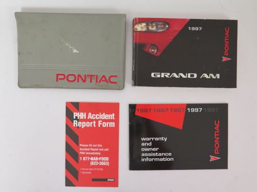 1997 pontiac grand am owners manual guide book