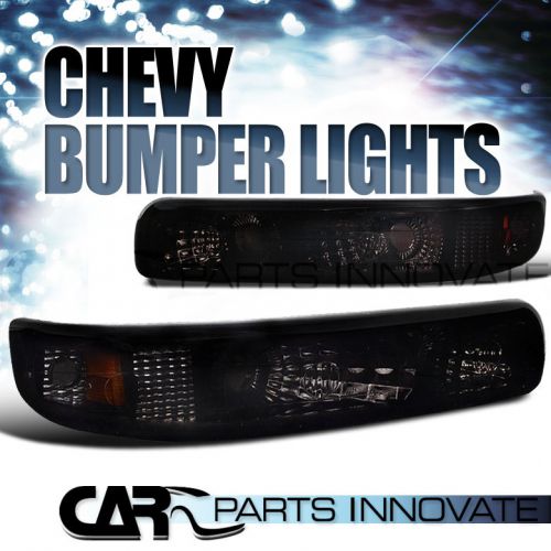 99-02 chevy silverado truck smoke amber signal bumper lights
