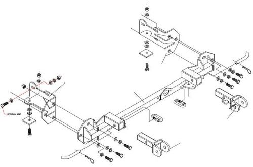 Roadmaster 246-6 mx tow bar base plate bracket dodge