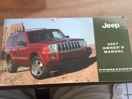2007 jeep commander owners manaul / booklet booklets