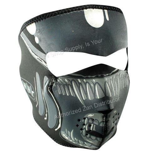 Zan headgear wnfm039, neoprene full mask, reverses to black, alien face mask