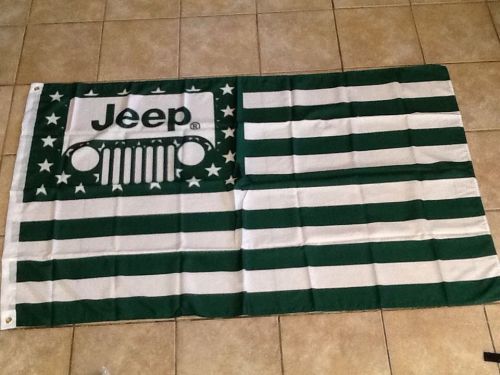 New large 3&#039;x5&#039; american jeep flag man cave free shipping