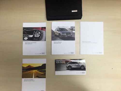 Audi q5 / sq5 2014 with navigation owners manual set with case oem