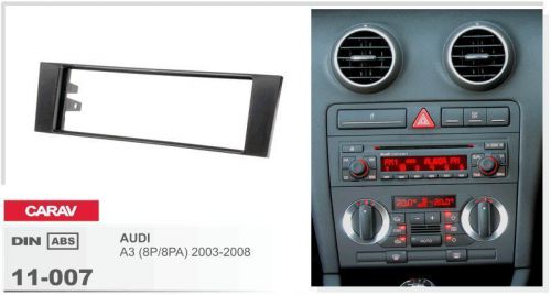 Carav 11-007 1din car radio dash kit panel for audi a3 (8p/8pa) 2003-2008
