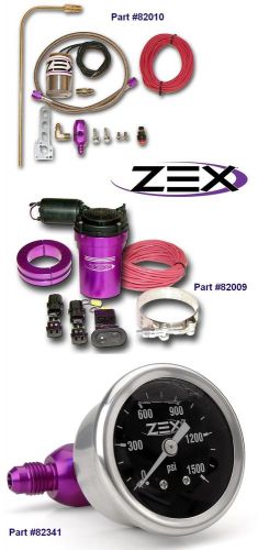Zex nitrous remote bottle valve opener, liquid filled gauge &amp; purge kit combo