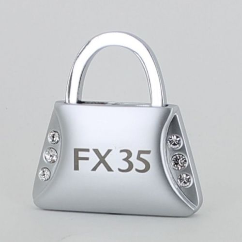 Infiniti fx35 purse keychain w/6 swarovski crystals