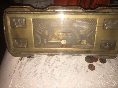 Vintage speedometer instrument panel car automobile