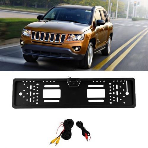 Wireless rear view camera car led license plate frame night vision camera+wire