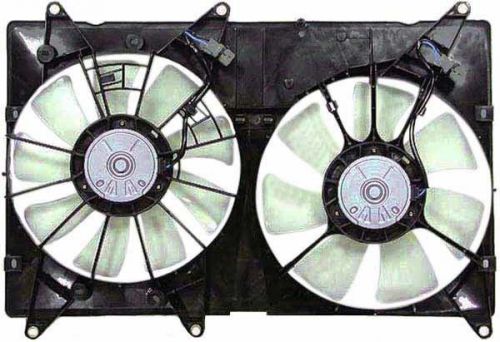 Dual radiator &amp; condenser fan assembly fits 2001-2007 toyota highlander  apdi