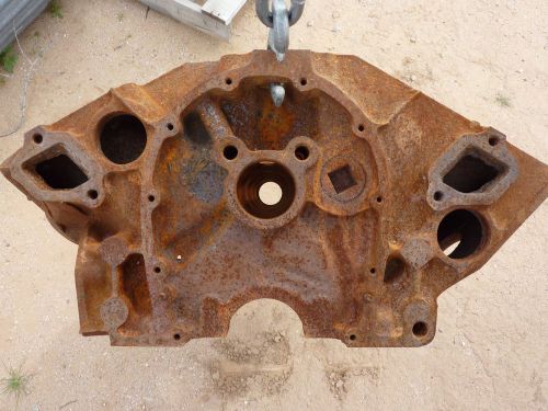 1957 - 1958 chevrolet w-348 bare block; 3751872 - l2057; hairline crack in cyl-8