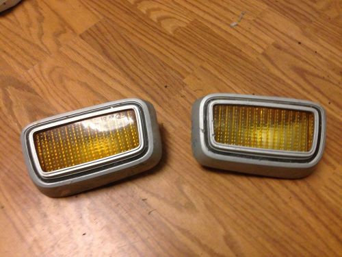 1974 maverick amber colored grill lights (pair, but will split)