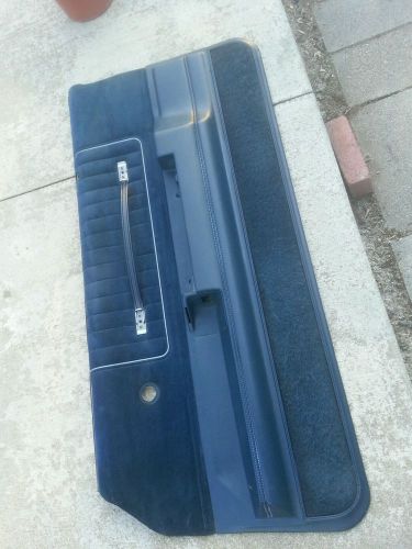 1986 1987 1988 monte carlo ls ss interior door panel blue oem gm