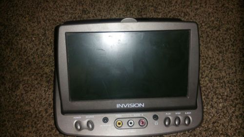 Invision hmd-0701ax rear seat headrest dvd monitor player