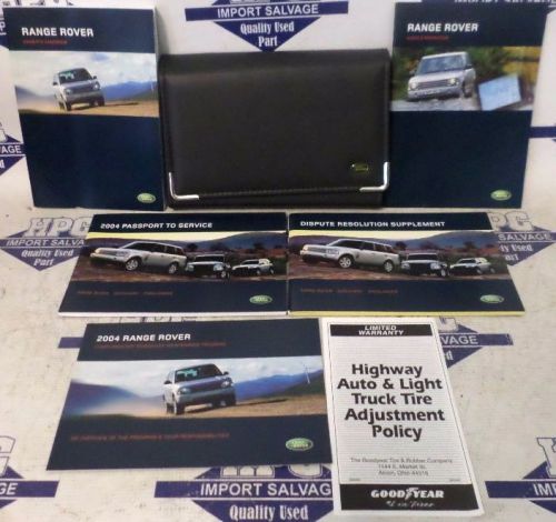 04 range rover hse full size owners manual w/leather case, oem