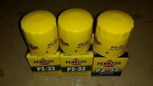 ( 3 ) genuine pennzoil pz-33 oil filters