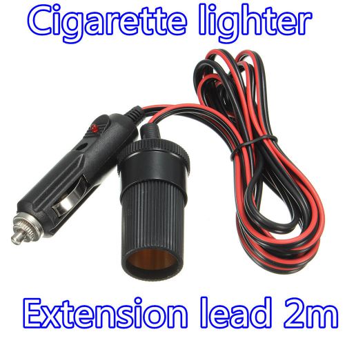 12v 10a car accessory cigarette lighter socket extension lead cord cable 2m