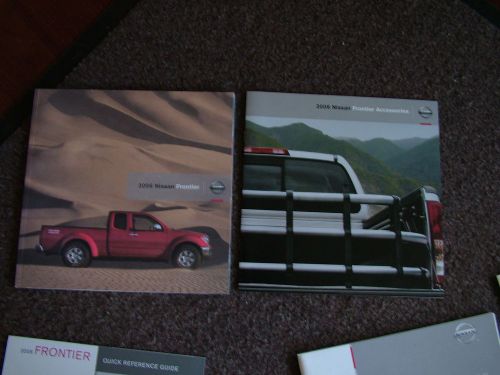 Owners manual for 2006 nissan frontier and sales litature