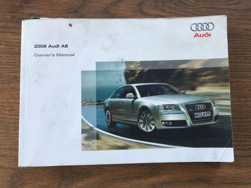 2008 audi a8 owners manual warranty booklets
