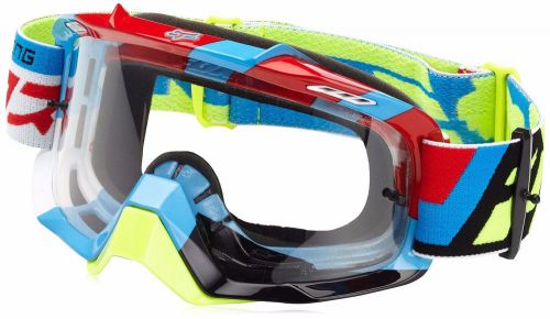 Fox racing air space division goggle blue/yellow