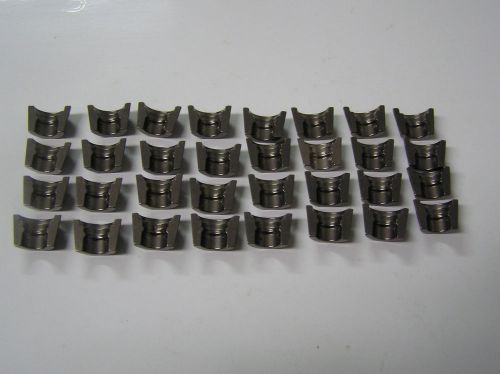 32 new 7mm titanium valve locks +50 bead groove lash cap recessed cv 012815-43