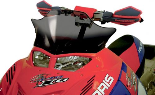 Powermadd cobra windshield- polaris tall, tint w/black fade 13&#034;