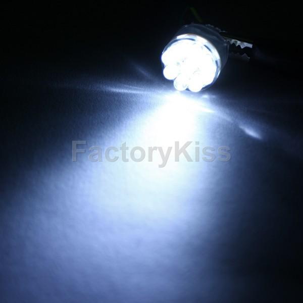 Smf 2x car bulbs t20 7440 9-led white turn/tail/brake light #015