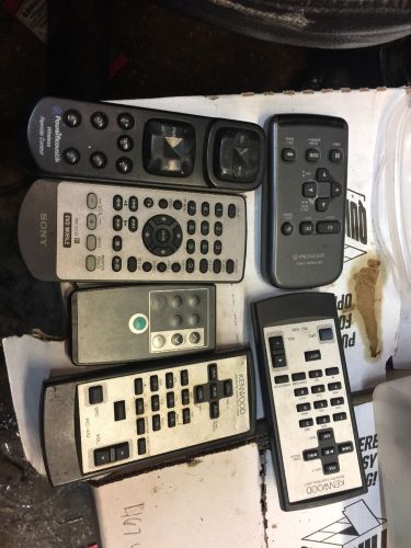 Mixed lot of 6 car audio remotes