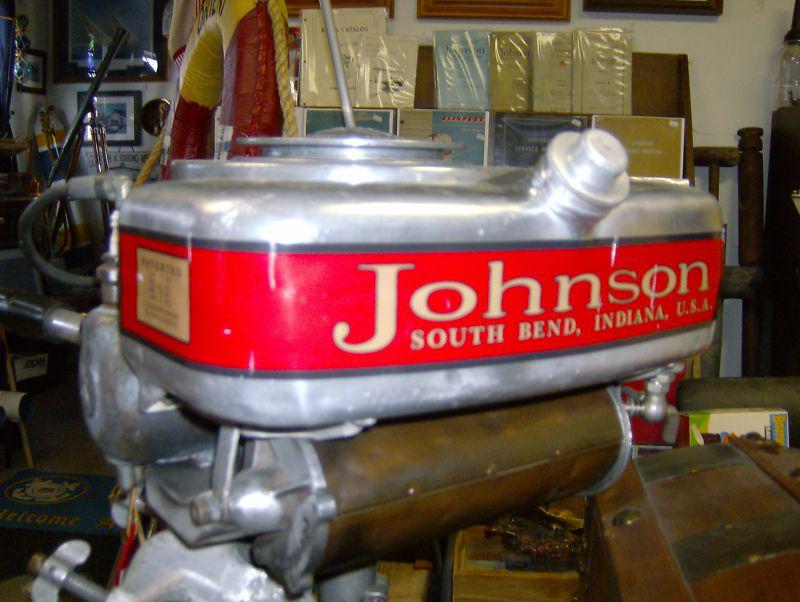 Vinyl decals 1923-26 johnson a & a-25 outboard motor 