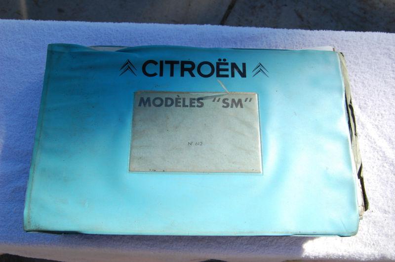 Citroen sm factory parts guide