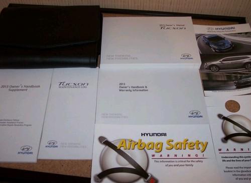2013 hyundai tucson owners manual guide and case *free shipping* b0089