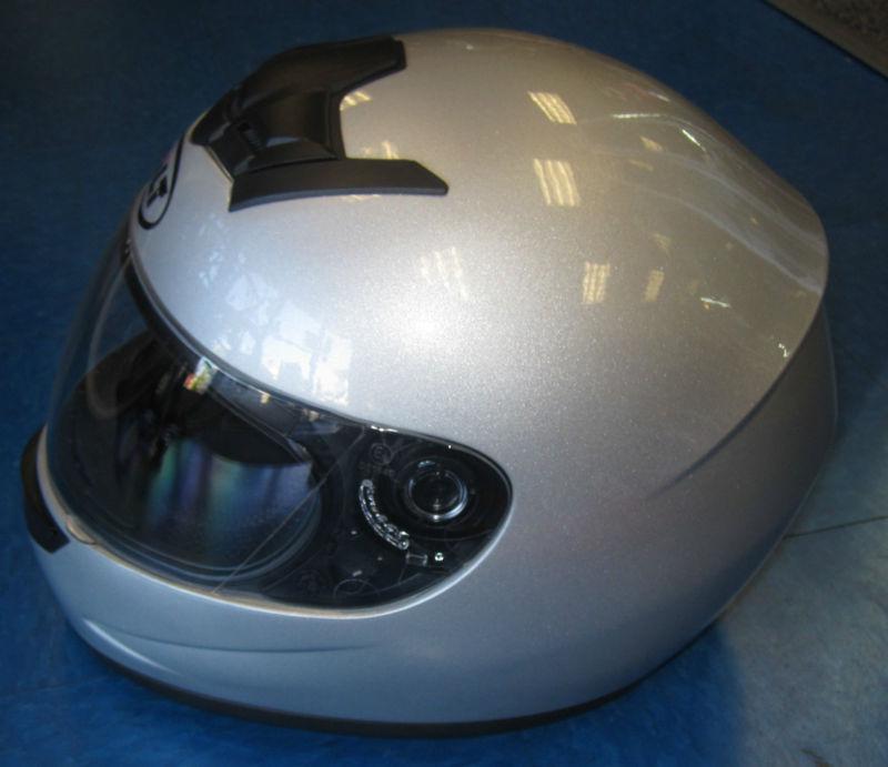 Bilt ff350 sparkle grey helmet ece/22-05 dot  with clear & shaded visors clean!!