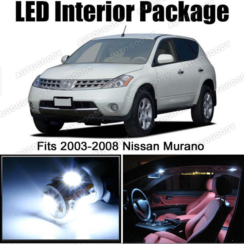 7x white led lights interior package deal nissan murano