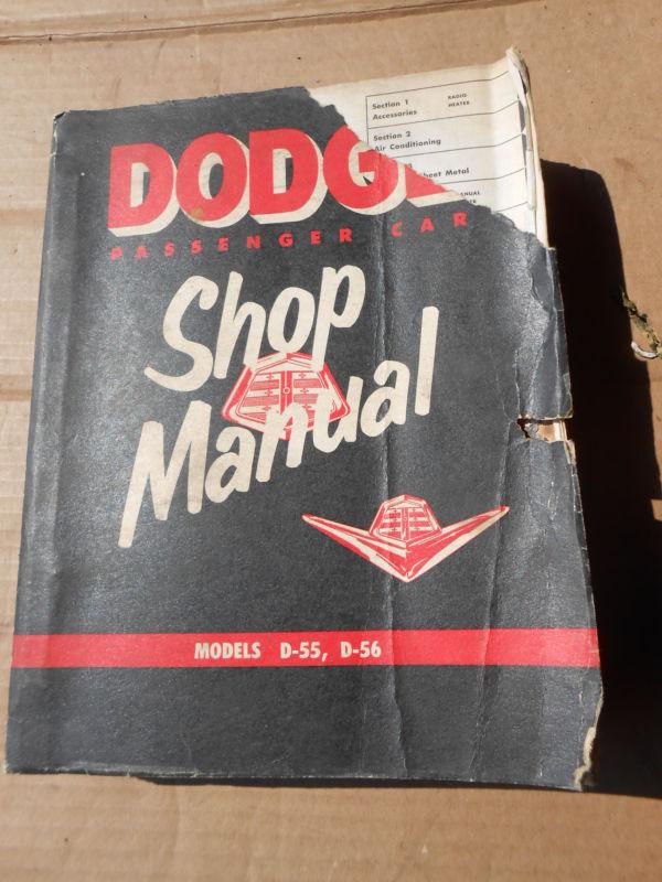 1956 56 dodge coronet royal service / shop manual chiltons haynes  1955 55