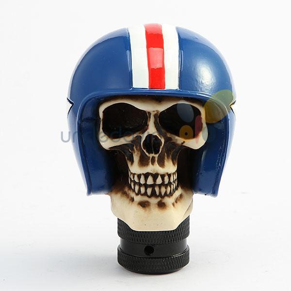 Universal football player skull head stick shifter gear shift knob car truck diy