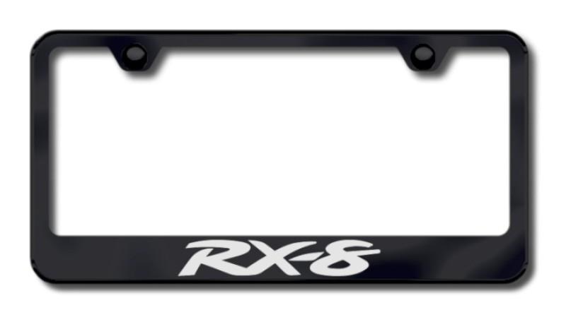 Mazda rx8 laser etched license plate frame-black made in usa genuine