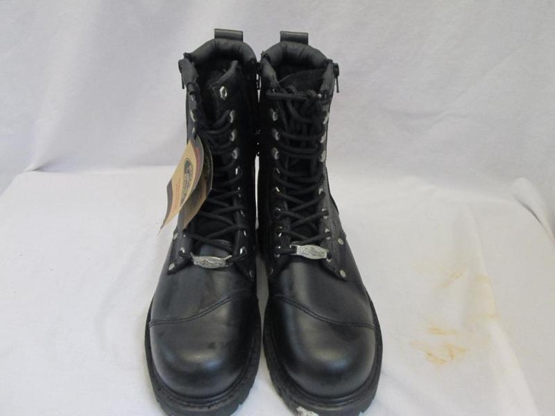 River road double-zipper field motorcycle boots 9/42