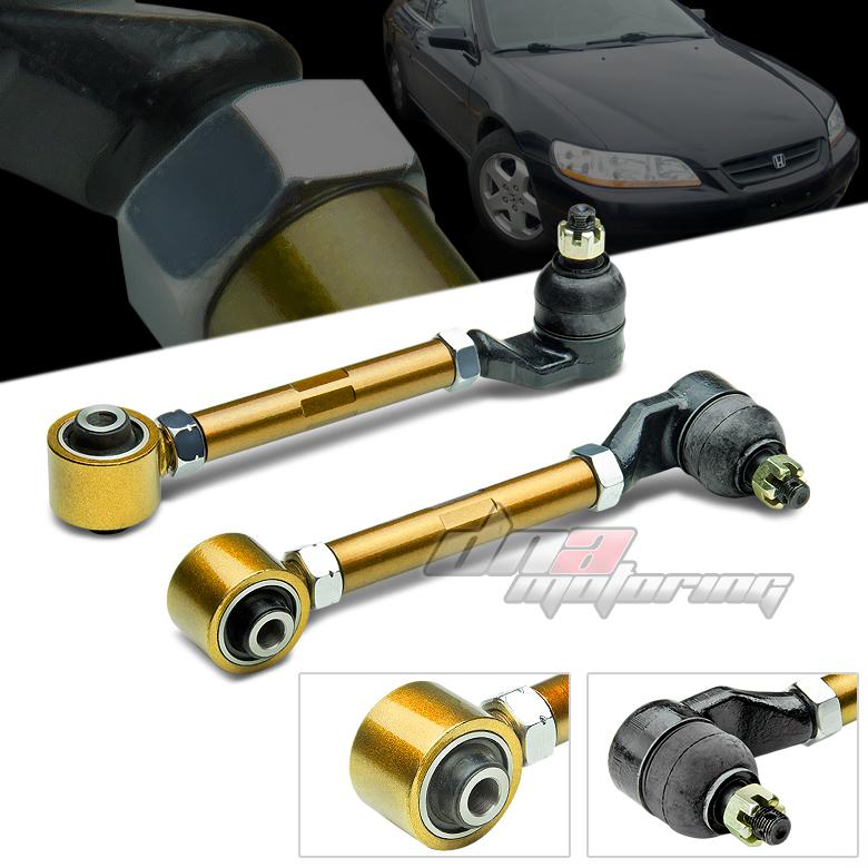 98-02 accord cg/04 cl/tl gold adjustable rear camber control suspension kit/arm