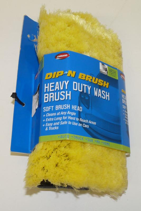Carrand dip-n brush heavy duty wash brush head with soft bristles 93088