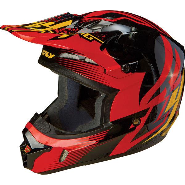 Red/black m fly racing kinetic inversion youth helmet 2013 model
