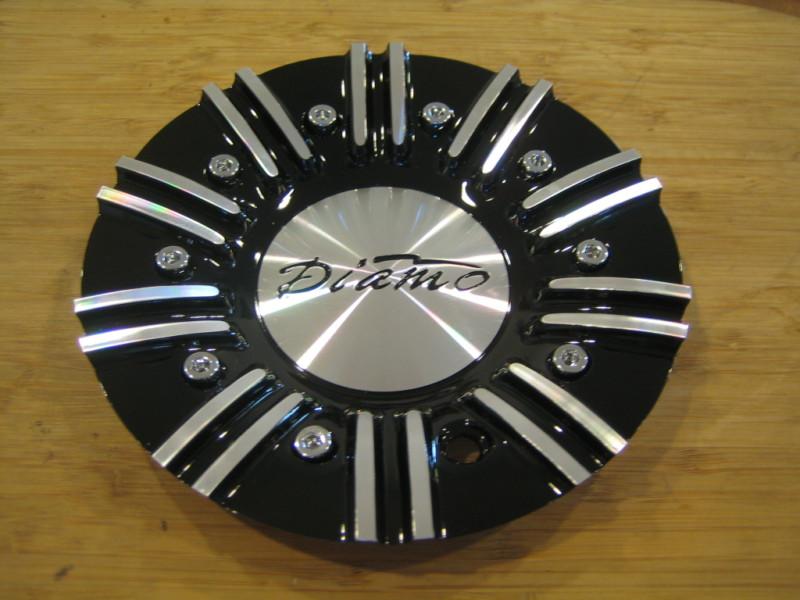 Diamo 30 black machine silver wheel rim center cap 030l182-al 