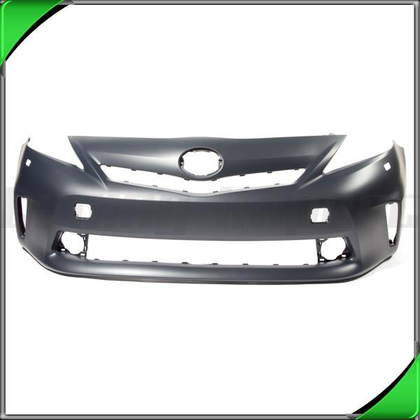 New bumper cover front primed 2012-2013 toyota prius v-five to1000389 w/pcs hole